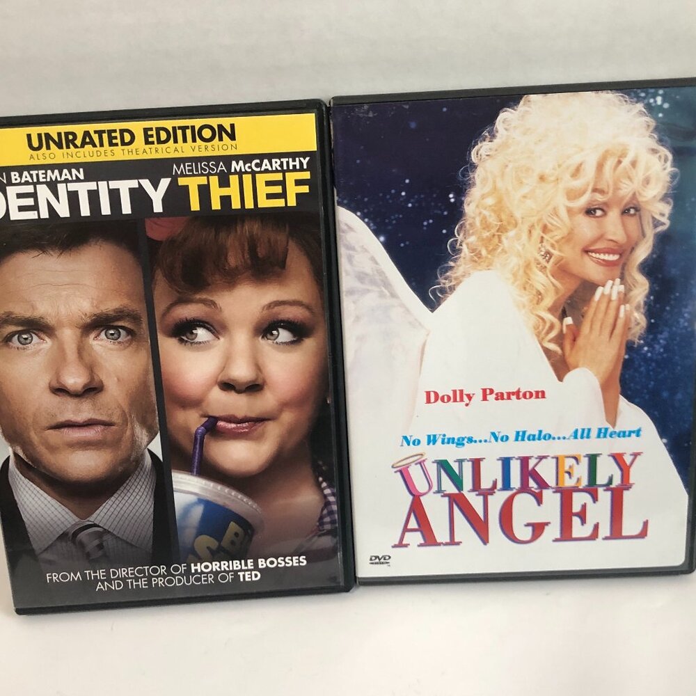 Comedy & Feel-Good Movie DVD Bundle – Identity Thief + Unlikely Angel